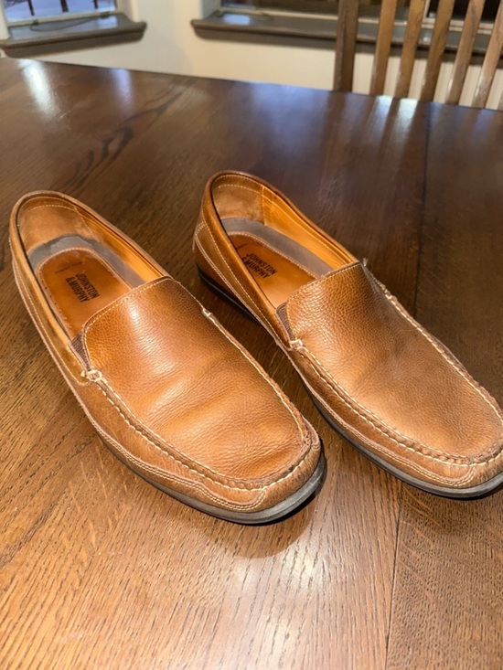 Johnston & Murphy Men’s Brown Leather Slip-On Loafers sheepskin size 11 main image 6
